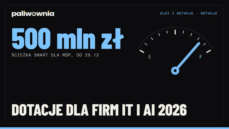 Dotacje dla firm IT i na AI w 2026 - mapa programów FENG, KPO, regionalnych, UE i PUP