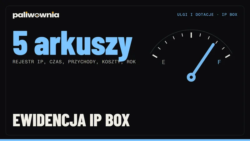 Ewidencja IP Box - jak ją prowadzić na KPiR, wzór kolumn i szablon arkusza