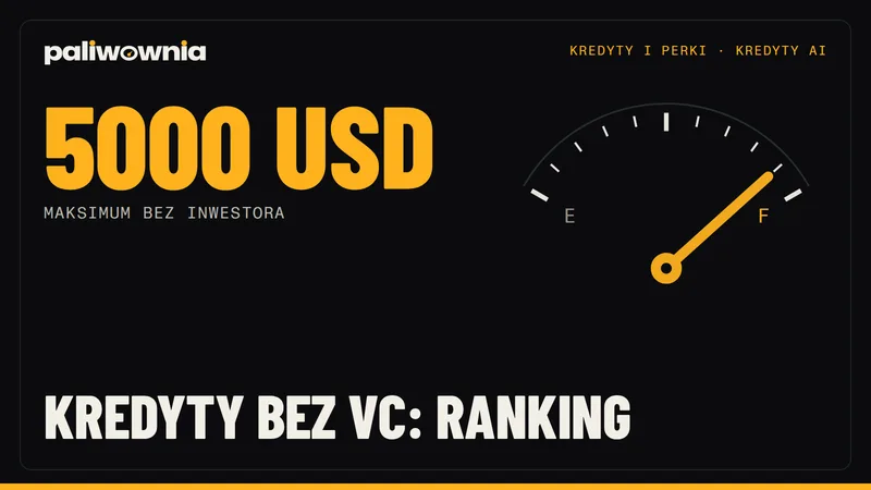 Darmowe kredyty dla startupów bez VC: ranking programów od największego